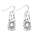 This Hammered Silver With Blue Inlay Earring by Periwinkle combines artisan craftsmanship with timeless Southwestern-inspired style.