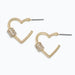 These earrings offer a contemporary take on a classic silhouette. 