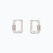 These earrings offer a contemporary take on a classic silhouette. 