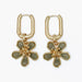 Periwinkle vintage sage green blossom earrings featuring a delicate floral design and soft green finish