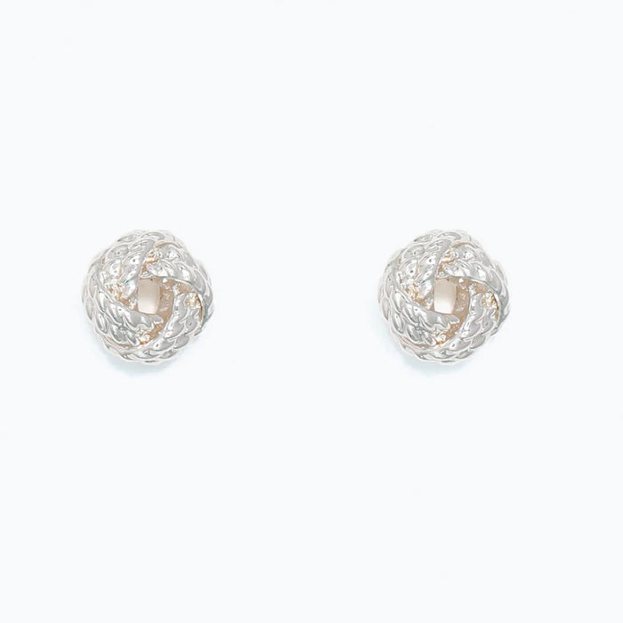 These Periwinkle Silver Love Knots Earrings features an intertwined knot-inspired design that symbolizes connection, affection, and enduring love.