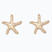 Cuties hammered gold starfish earrings with textured ocean-inspired detailing