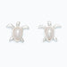 Cuties silver turtle earrings with pearl accents and detailed ocean-inspired design