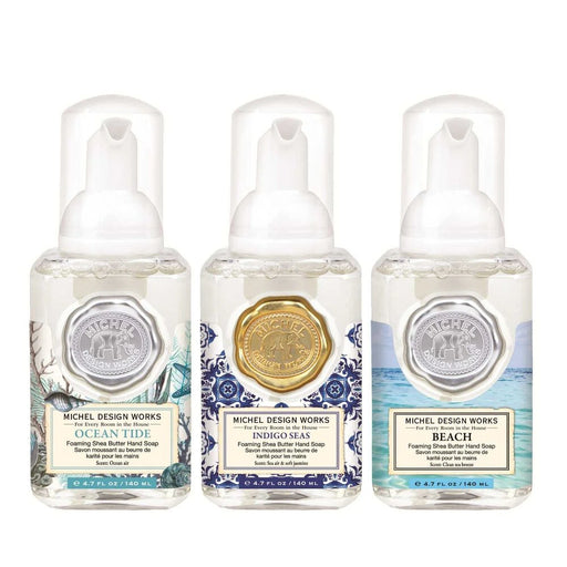 This mini hand soap set adds a lovely touch to kitchens, bathrooms, and powder rooms.