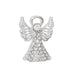 This Periwinkle Silver Crystal Angel Pin crafts stunning lapel pin with gleaming silvertone metal and sparkling crystal accents. 