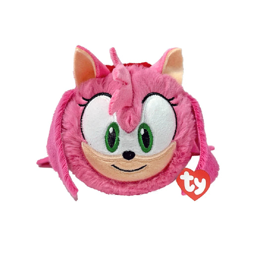 Sonic the Hedgehog plush toy with a tag attached, showcasing its vibrant blue color and iconic design.