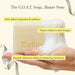 Bar of b-coo milk soap, featuring a creamy texture and minimalist packaging, ideal for gentle cleansing.