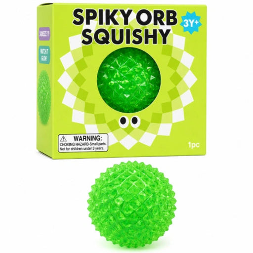 The Hape Spiky Orb Green Sensory Squeeze Toy delivers a uniquely satisfying tactile experience.