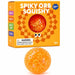 The Hape Spiky Orb Orange Sensory Squeeze Toy provides a fun and satisfying tactile experience for kids.