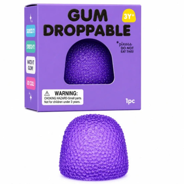 The Hape Textured Gumdrop Purple Sensory Squeeze Toy delivers satisfying tactile feedback with every squeeze.