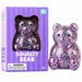 The Hape Glitter Bear Squish Soft Sensory Toy - Purple offers a fun and satisfying tactile experience for kids. 
