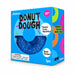 Hape J’adore Donut Dough Squish Blue, a textured donut-shaped squish toy in blue window packaging, labeled ages 3+.