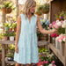 Fiji Floral Bistro Dress - Mint adds fresh color and effortless elegance to your everyday wardrobe.