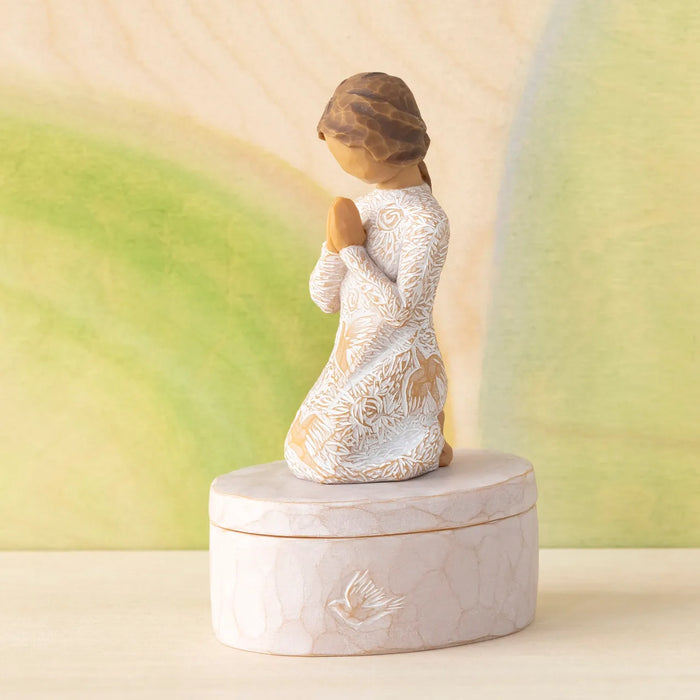 Willow Tree : Prayer of Peace Keepsake Box - Seeking the quiet within