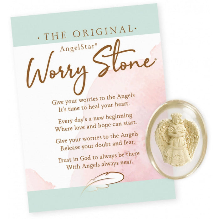 front view of the worry stone