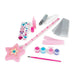 Craft kit for a princess wand, featuring various colorful components for kids to create their unique magical accessory.