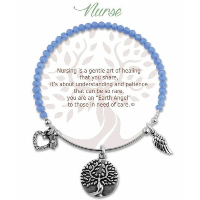  Shop the Earth Angel Nurse Radiant Blue Stone Bracelet at Annies Hallmark. 