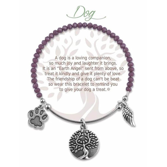 Shop the Earth Angel Dog Radiant Purple Stone Bracelet at Annies Hallmark. 