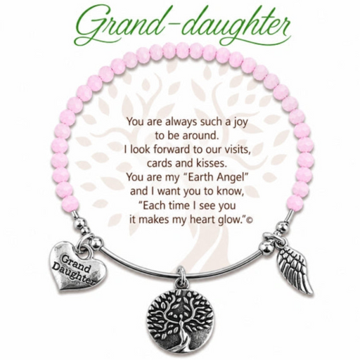 Shop the Earth Angel Granddaughter’s Radiant Pink Bracelet at Annies Hallmark.