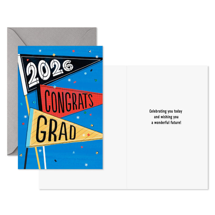 Hallmark : Celebrating You Today Pennants 2026 Graduation Cards