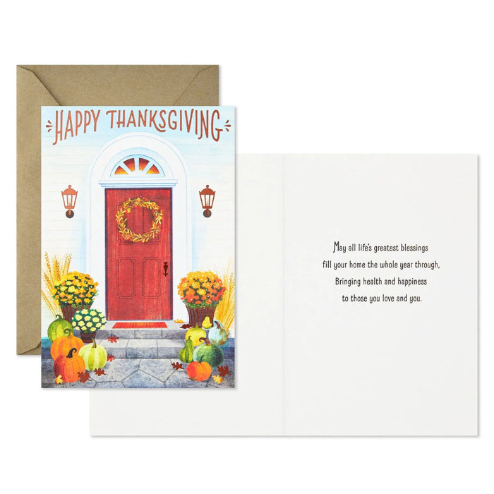Hallmark fall greeting cards with elegant gold foil accents
