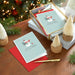 Hallmark Snowman With Greenery Christmas Thank You Cards pack of 10 featuring a cheerful snowman and festive greenery
