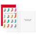 Hallmark Festive Stockings Christmas greeting cards, pack of 10.