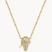 Kendra Scott :Ice Cream Gold Pendant Necklace