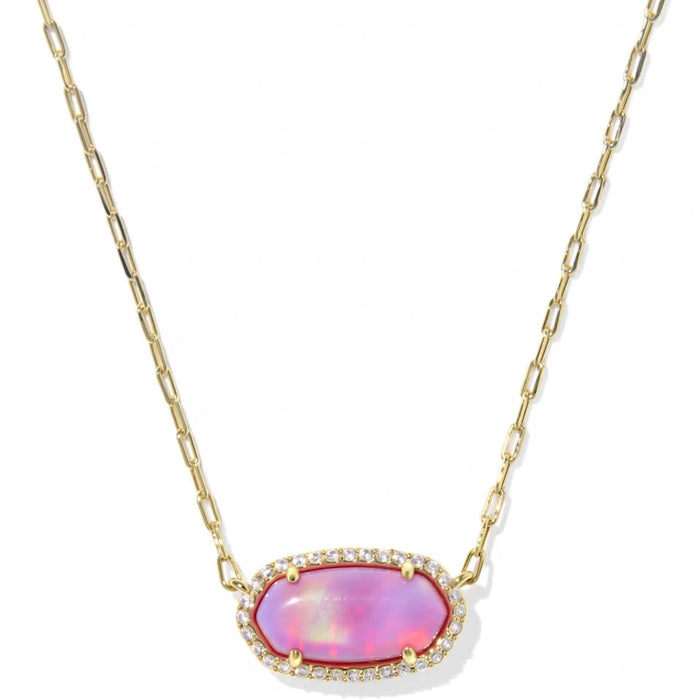 legant pendant surrounded by sparkling pavé accents.