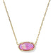 legant pendant surrounded by sparkling pavé accents.