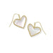 Bold statement drop earring design.Signature heart-shaped silhouette.