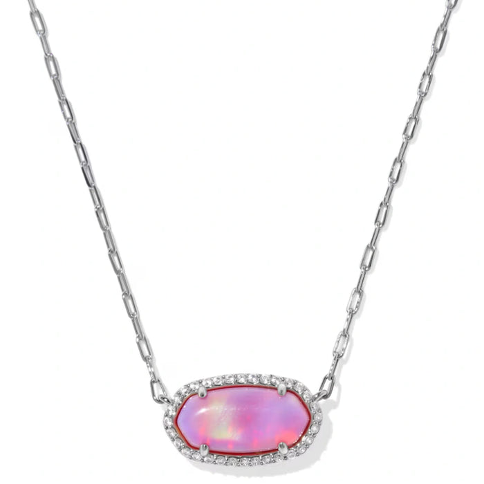 legant pendant surrounded by sparkling pavé accents.