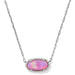 legant pendant surrounded by sparkling pavé accents.
