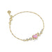 Elegant tennis bracelet with heart and arrow accents