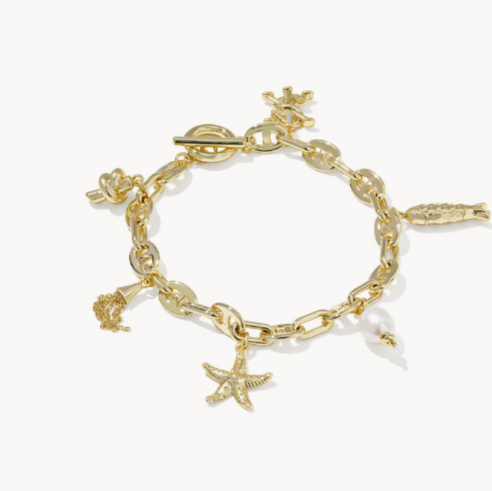 Kendra Scott : Parker Charm Gold Bracelet