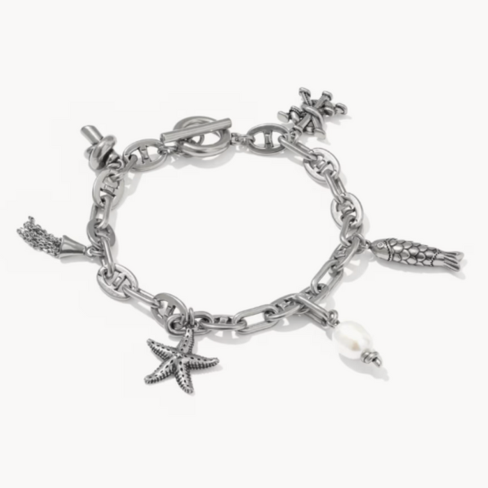 Kendra Scott : Parker Charm Vintage Silver Bracelet