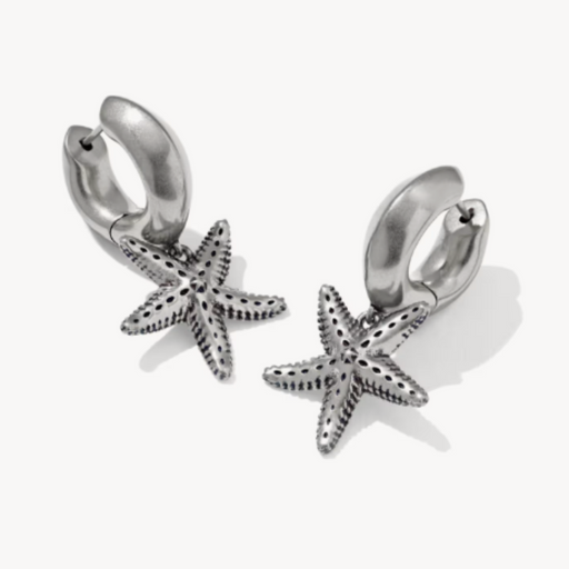 Kendra Scott : Parker Starfish Silver Earrings