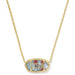 Kendra Scott :Elisa USA Gold Short Pendant Necklace