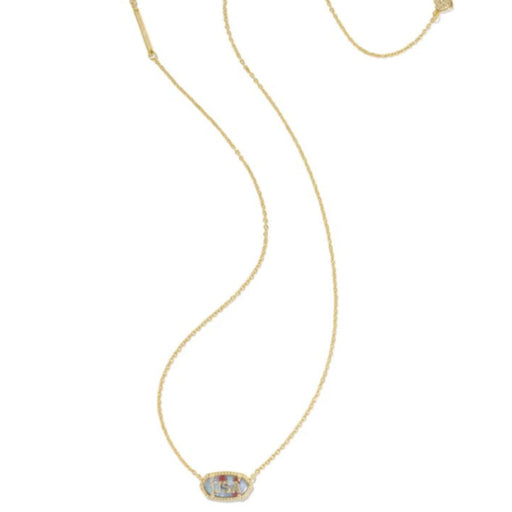 Kendra Scott :Elisa USA Gold Short Pendant Necklace