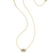 Kendra Scott :Elisa USA Gold Short Pendant Necklace