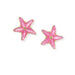 Parker Starfish Gold Pink Earrings