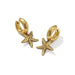 Parker Starfish Vintage Gold Huggie Earrings