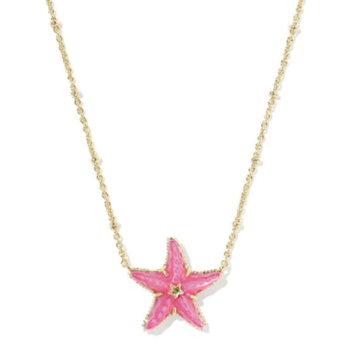 Parker Starfish Gold Pink Necklace