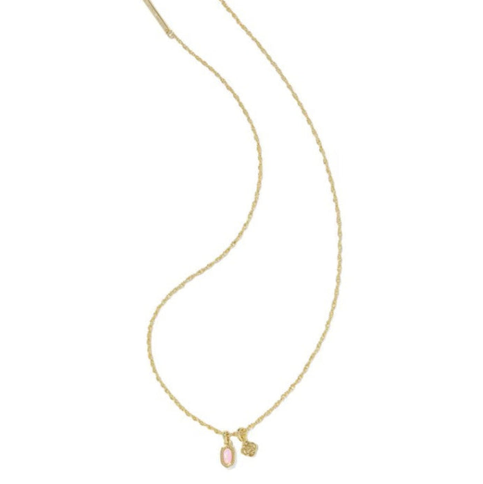 Mini Elisa Dira Gold Pink Necklace