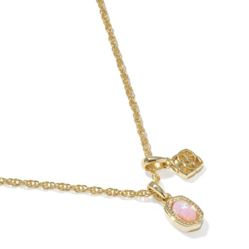 Mini Elisa Dira Gold Pink Necklace