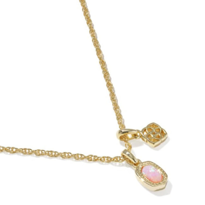 Mini Elisa Dira Gold Pink Necklace