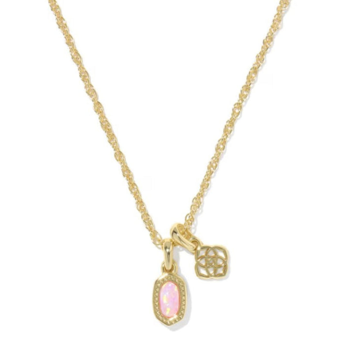 Mini Elisa Dira Gold Pink Necklace