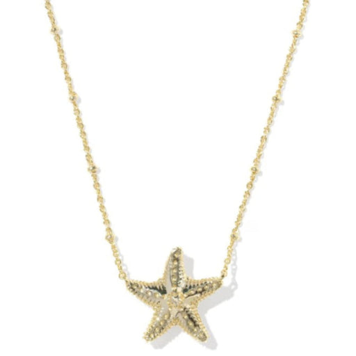 Parker Starfish Gold Short Pendant Necklace
