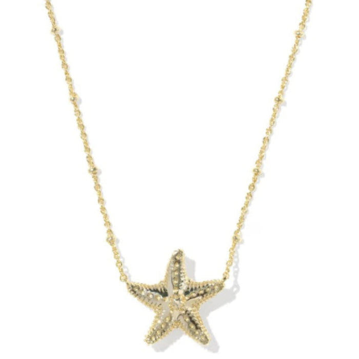 Parker Starfish Gold Short Pendant Necklace
