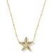 Parker Starfish Gold Short Pendant Necklace
